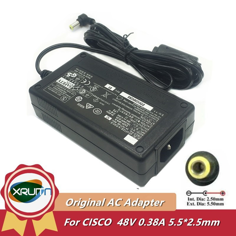 Original 48V 0.38A EADP-18FB B 34-1977-04 AC/DC Adapter Charger for Cisco AIR-PWR-B  AP1142N AP1042N
