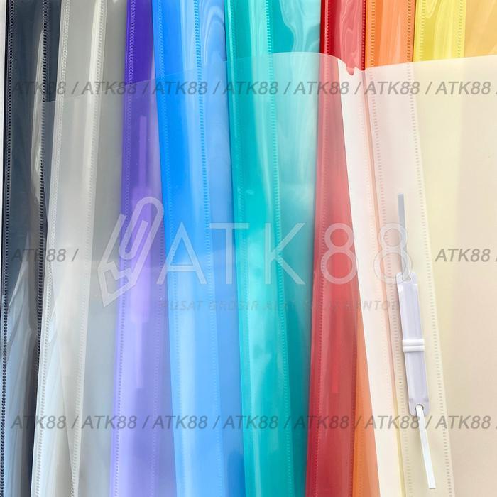 1 PAK Map Dokumen Plastik Business File F4 / Folio 12 pcs - Merah