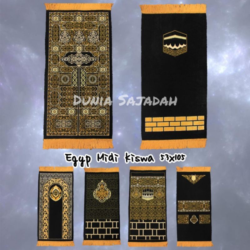 [PROMO] - Sajadah Midi Premium Turkey Turki Kiswa / Pintu Kabah / Hajar Aswad / Kabah