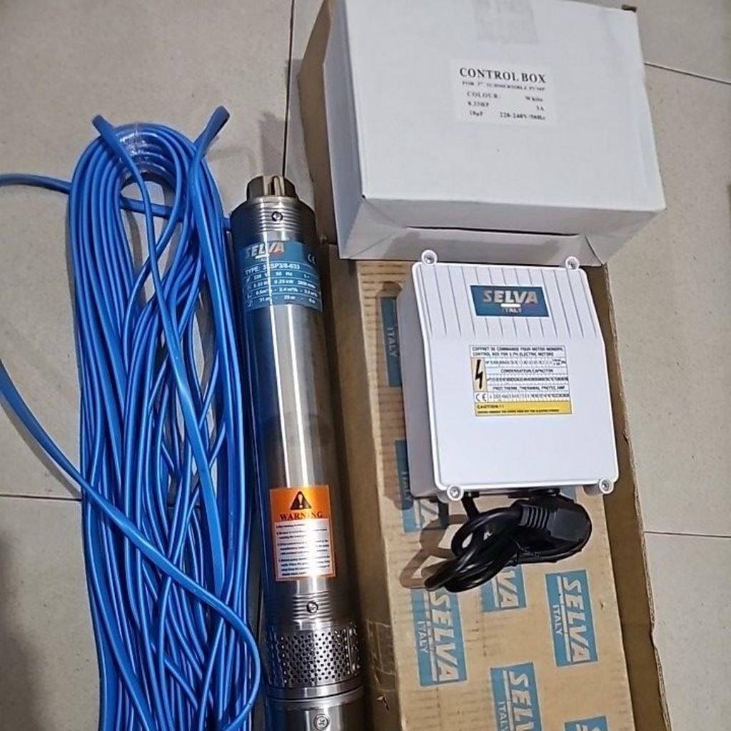 Pompa Air Celup Sumur Bor 3inc Cap 30mtr 40mtr Pompa Satelit
