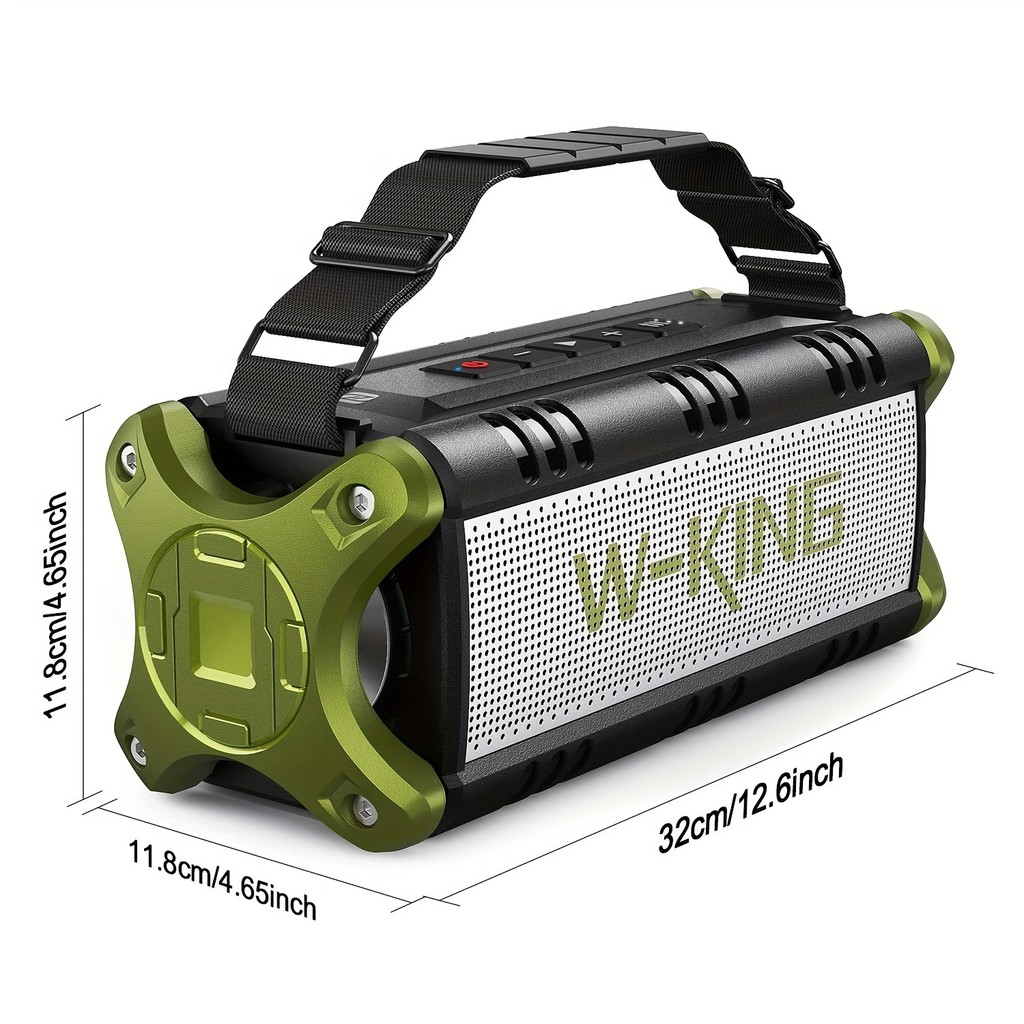 W-KING D8 Portable Bluetooth Speaker,90W Peak 50W,Wireless IPX6 Waterproof Outdoor Speaker,Loud 40H 