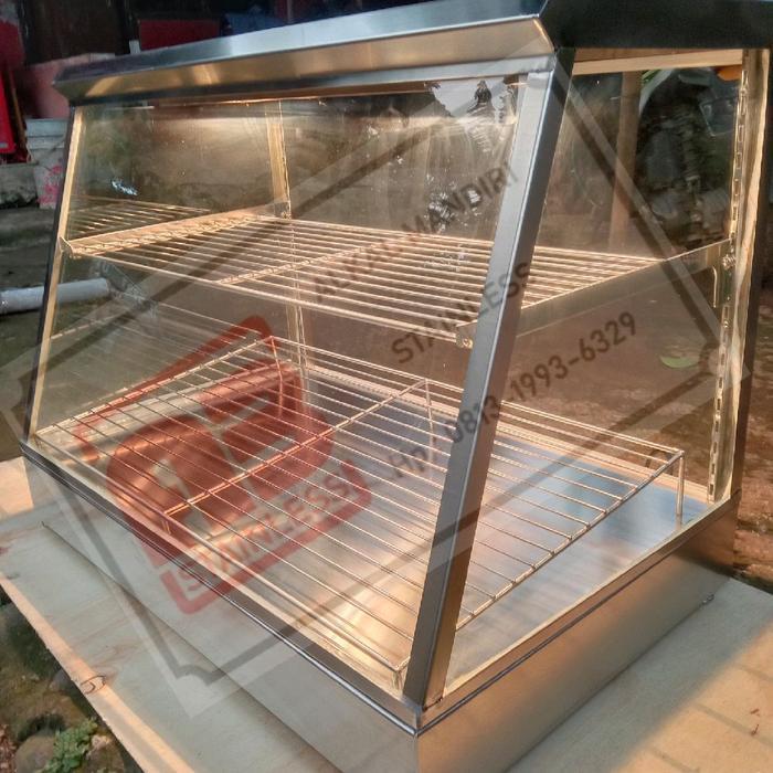 food warmmer etalase fried chicken 2 rak Stainless
