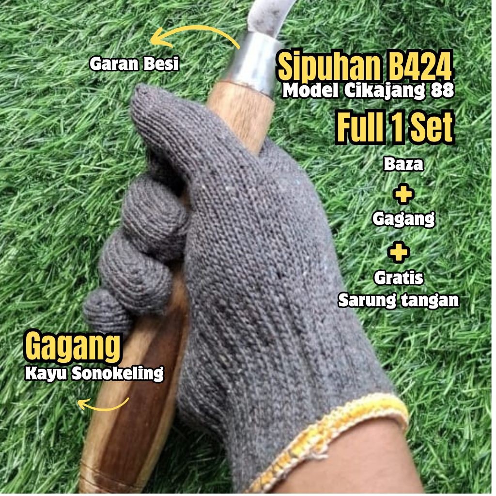 Promo 1 Pcs Alat Tani Premium Arit Model Cikajangan + Sipuh Baja + Garan Besi