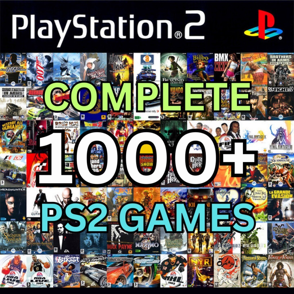 1000+ Game PS2 CFW Lengkap (Bisa di main di PS2/PS3/Android/PC)