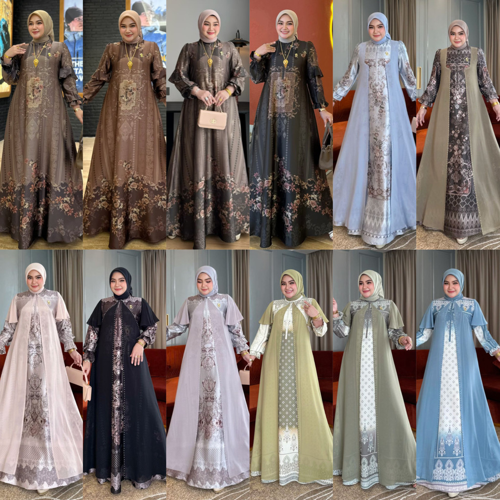 SENJA HALWA DAN TATIANA GAMIS DRESS BY IRNA GALLERY