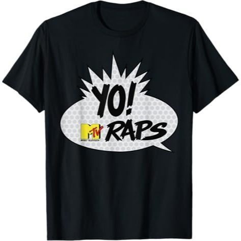 Baju Kaos MTV YO MTV Raps Comic Book Talk Bubble T-Shirt