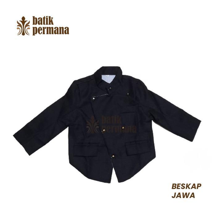 Beskap Jawa Anak, atasan beskap solo anak - Beskap hitam, PAUD