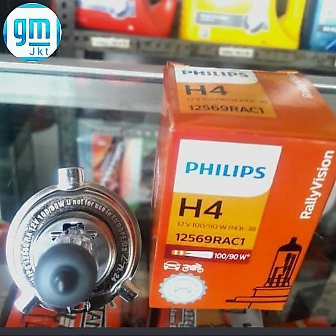 H4 PHILLIPS 12VOLT 100/90 WATT