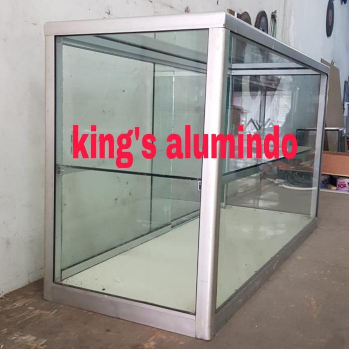 etalase warteg / Etalase makanan / etalase aluminium - 1 Meter