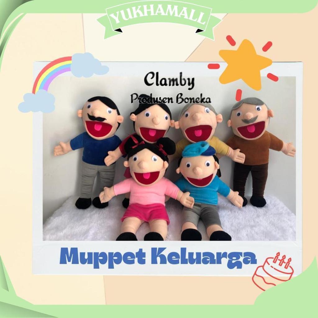 Mainan Anak Boneka Puppet/Boneka Tangan Muppet Karakter Ibu / Muppet Keluarga CI Terbaru