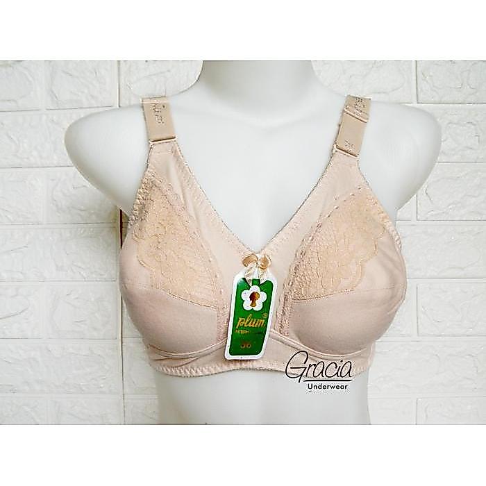 Bra PLUM 059 size 32 - 44 Katun Wanita Tanpa Busa Tanpa Kawat