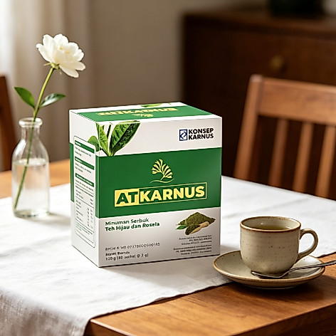Alga tea | alga Kolagen Anti kanker / AT KARNUS 60 Sachet / kemasan baru