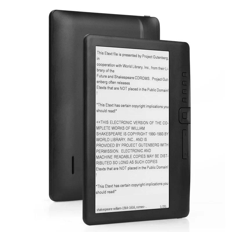 Ebook 7 Inch Optional Wifi Bt Ebook Reader 4816 GB Option Quad Core A4 Ebook Reader