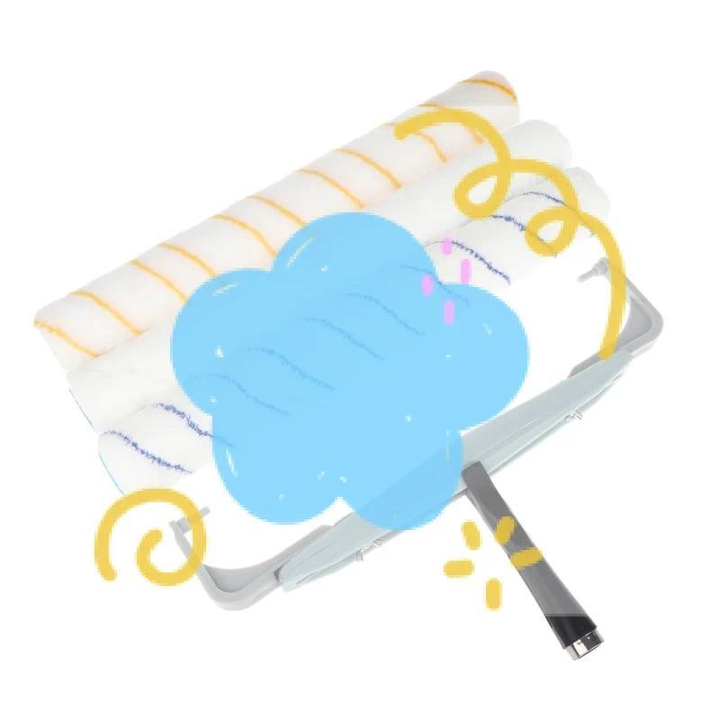 18inch Paint Roller Brush Aluminum Alloy Roller Frame Painting Handle Tool For Wall Decorative House