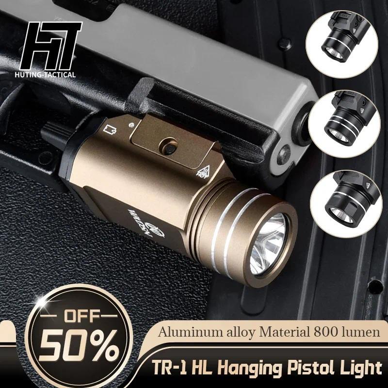 Tactical TR1 HL Hanging Pistol Light Strobe Metal 800 Lumens Powerful Flashlight For Glock 17 19 X30