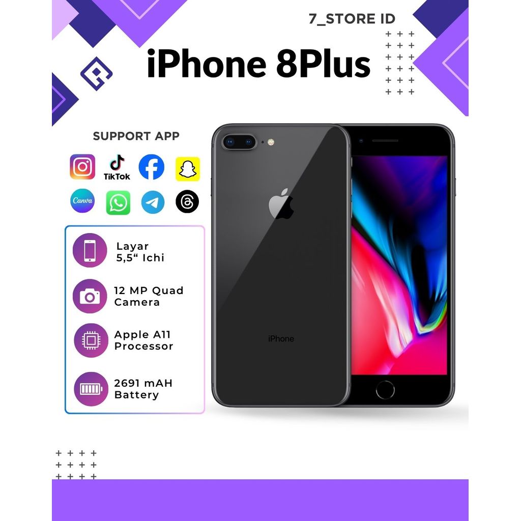 IP SE 2020 gen 2 / iPhone 8/ 8Plus  64/256GB Second Murah