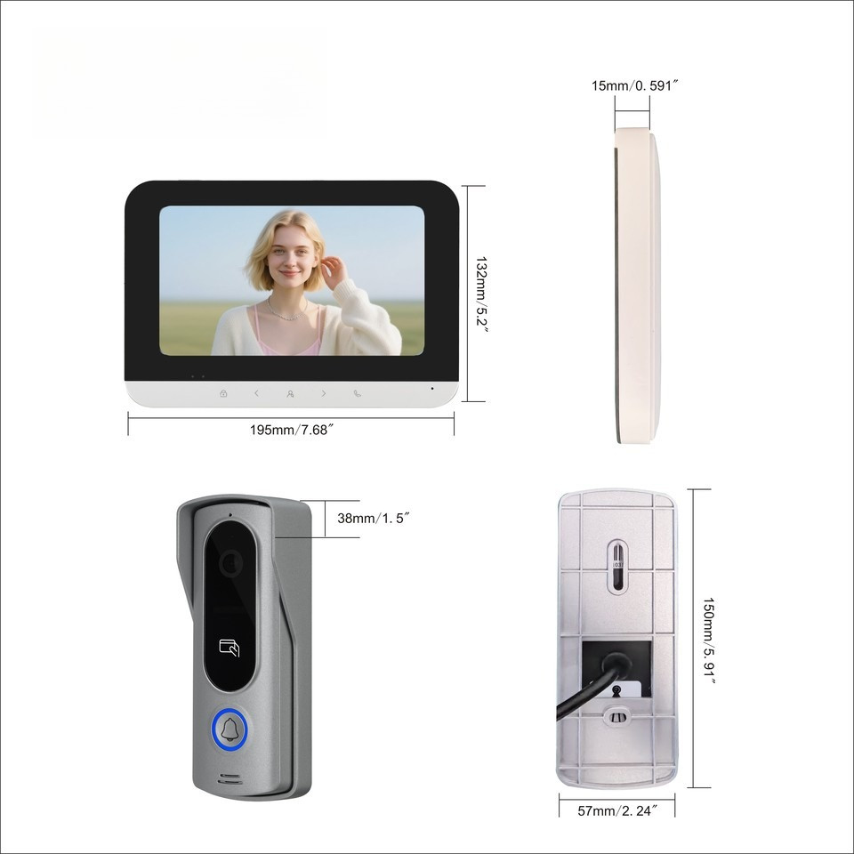 Card Access Control Video Door Phone Intercom Video Door Phone Smart Video Door Phone Intercom Camer