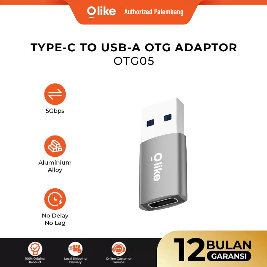 Olike Adapter OTG Tipe-C & Micro USB | OTG01 OTG02 OTG03 OTG04 OTG05 OTG06 OTG07 | Hitam Silver - Ty