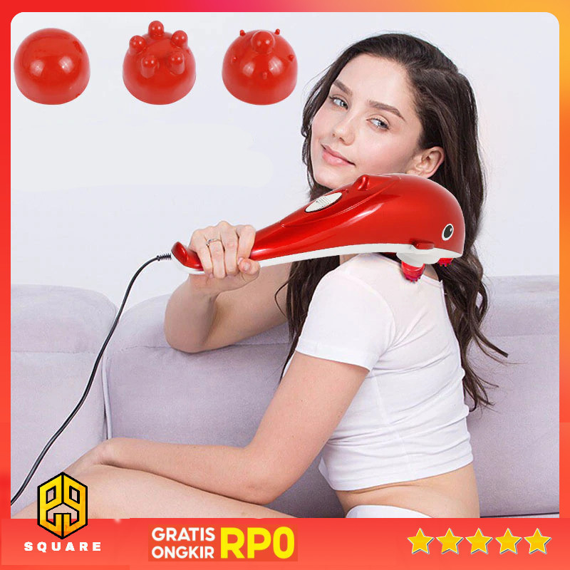 Latest SP Qingfeng Alat Pijat Elektrik Dolphin Massager Shoulder Vibration USB - HK668 Original 99 S