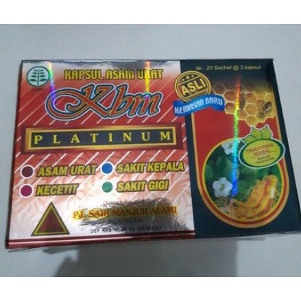 PROMO MURAH KBM Platinum Kapsul Asam Urat Pegal Linu