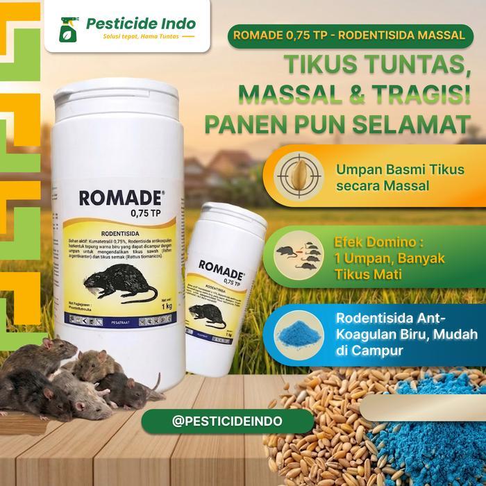 LL ROMADE 0,75 TP 1 Kg - Rodentisida Massal TERMURAH
