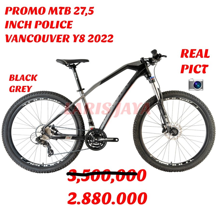 (tidak menerima paylater) SEPEDA GUNUNG POLICE VANCOUVER Y8 2022 TERBARU MTB 27,5 VANCOUVER Y8 SUPER