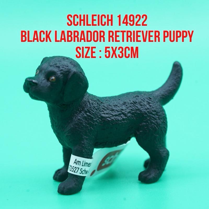Schleich 14922 Black Labrador Retriever Puppy Dog Anak Anjing Lesser Newfoundland Canis lupus Famili