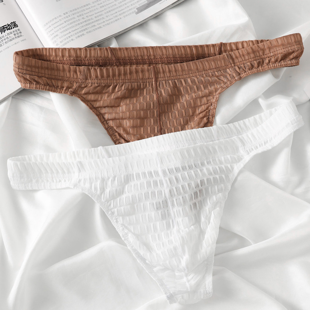 Celana dalam jaring pria, sederhana, ramping, dan seksi T Celana dalam seksi