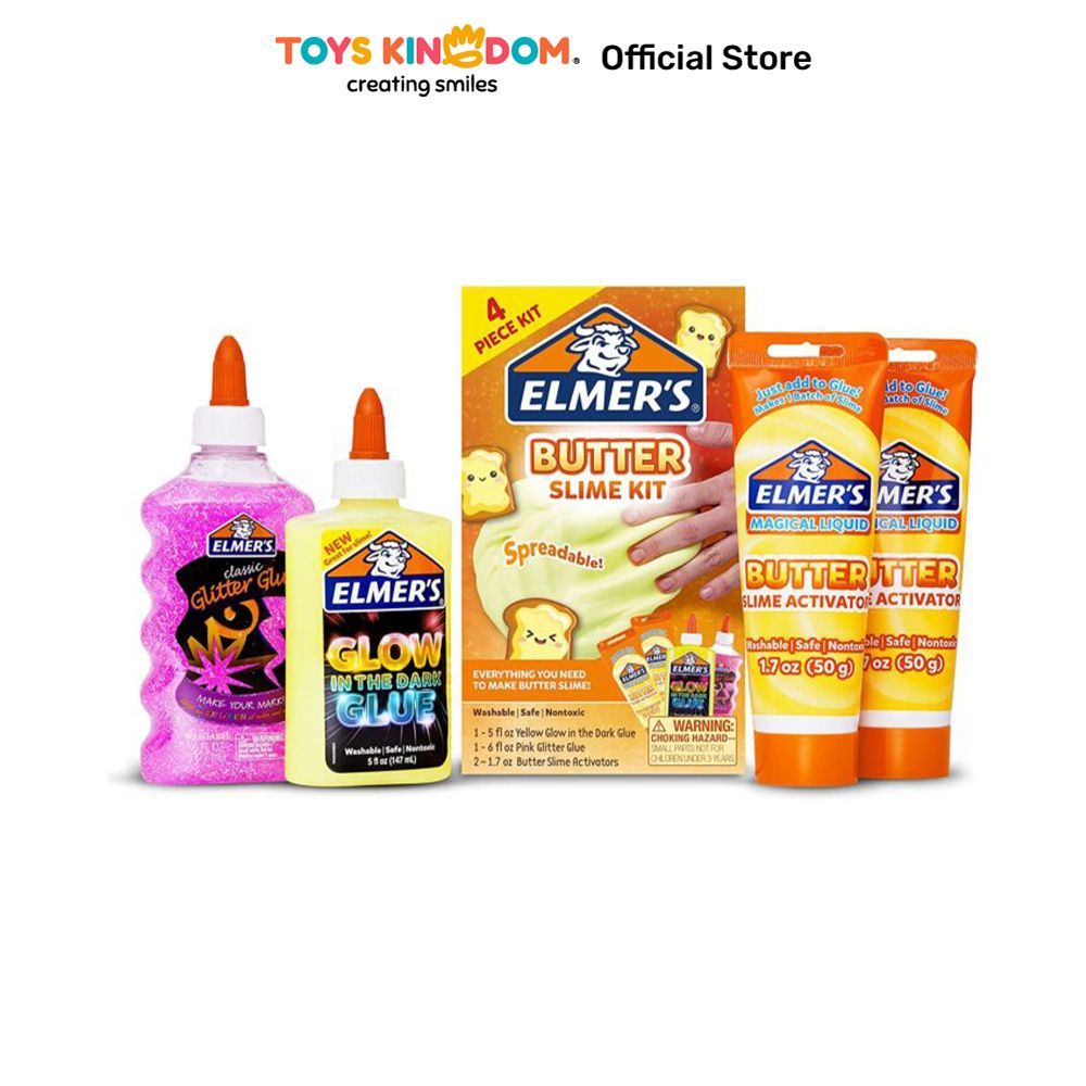 Toys Kingdom Elmers Butter Slime Kit - Mix Gel Mainan Sensory Putty Play Gel Adonan Elastis