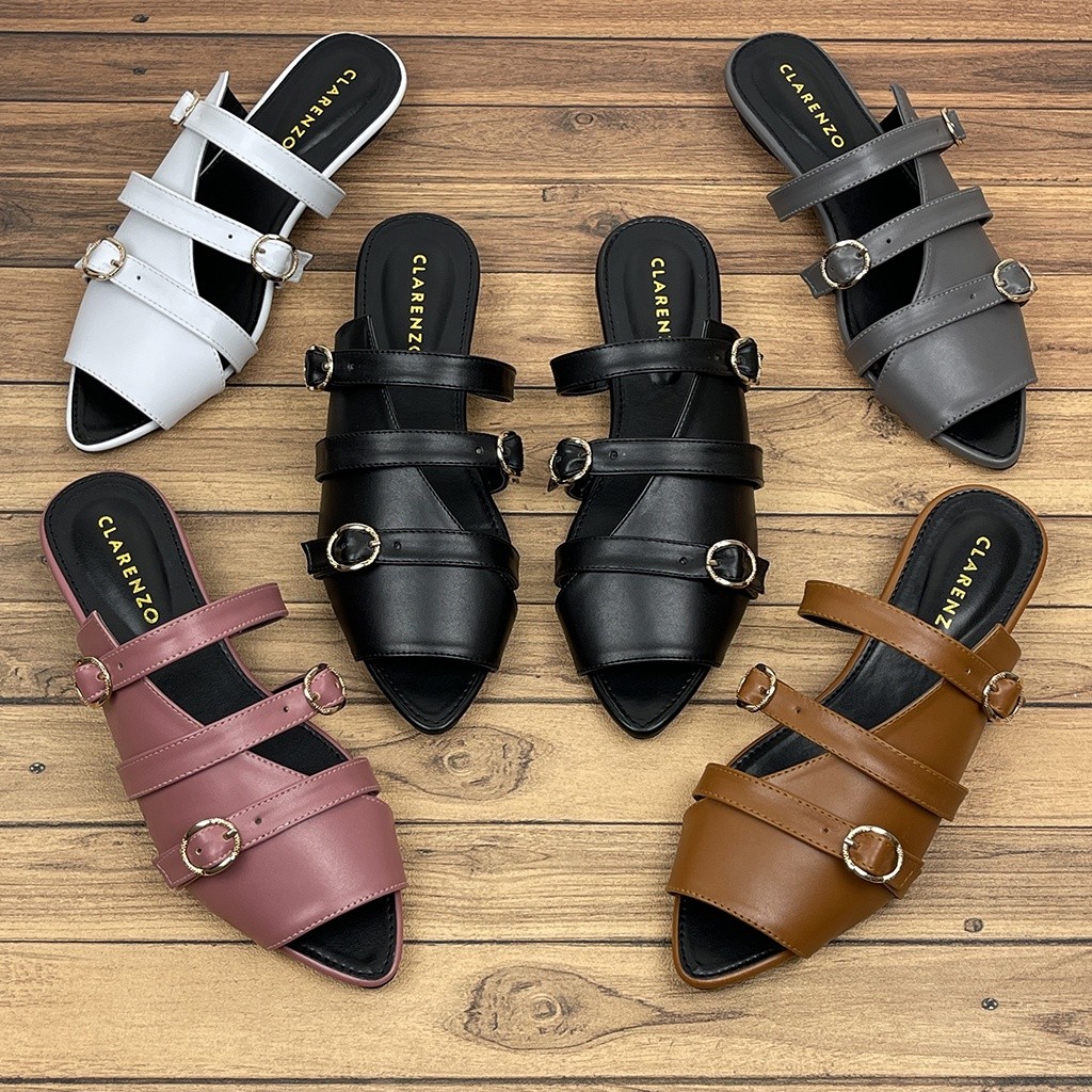 ZABRIN.ID  Sandal Wanita Slip On Mules JD04 ~ Clarenzo