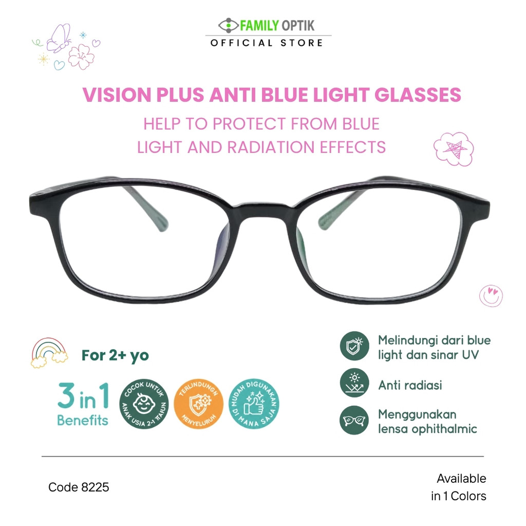 Family Optik - Kacamata Anak Antiradiasi Minikids 8225