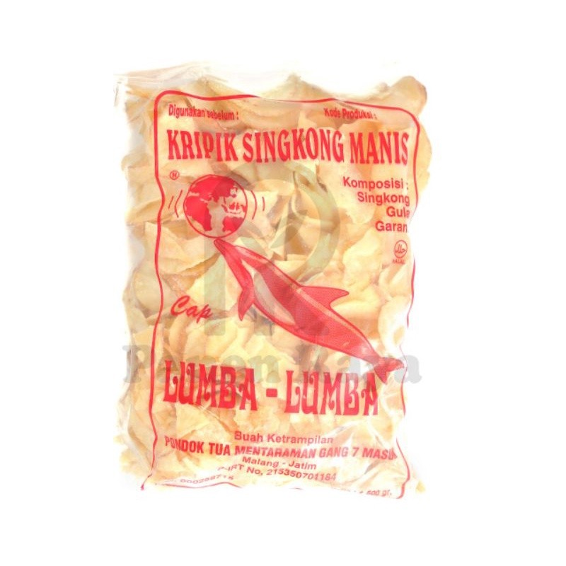 Keripik Singkong Malang Lumba Lumba Besar Kripik Manis / Asin