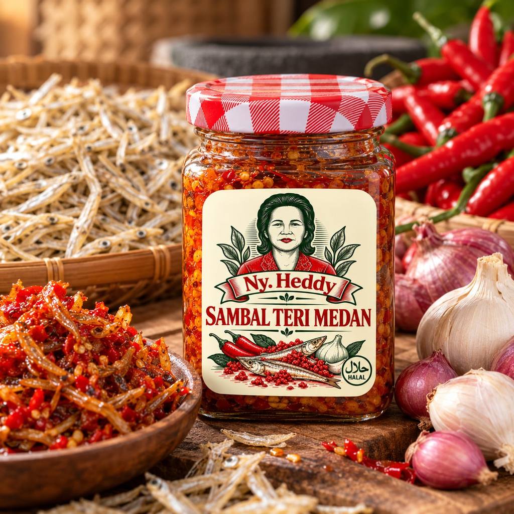 ASLI MEDAN PEDAS Sambal Teri Medan by Ny. Heddy