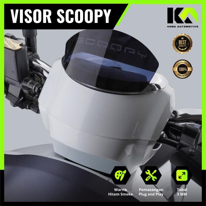 VISOR SCOOPY 2021 FRONT WINDSHIELD HONDA SCOOPY NEW 2021-2023 CANOPY