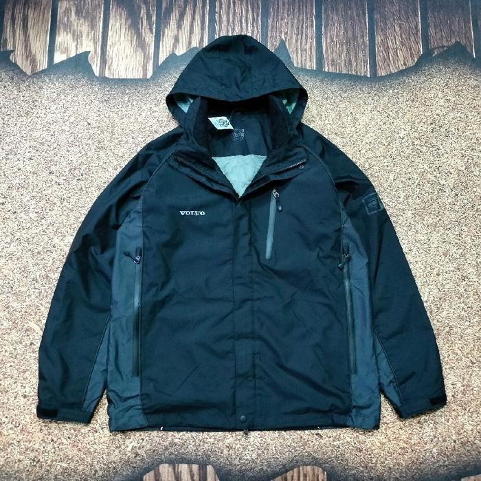 jaket gunung outdoor waterblock VOLVO multi colour anti air casual size XL