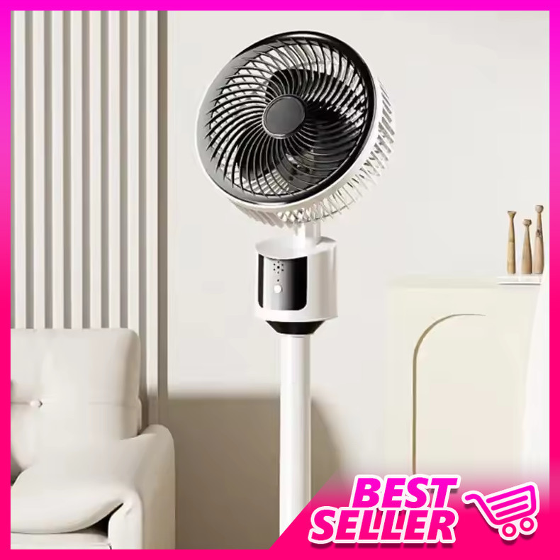 ALIONG Kipas Angin Lantai Floor Fan Multi Angle Swing USB Powered - XT-01