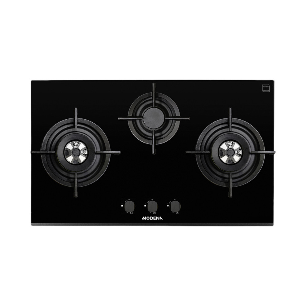 Informa Modena 90 cm Kompor Tanam 3 Tungku Bh 2933 Lj - Hitam Built In Stove Kompor 3 Tungku Perleng