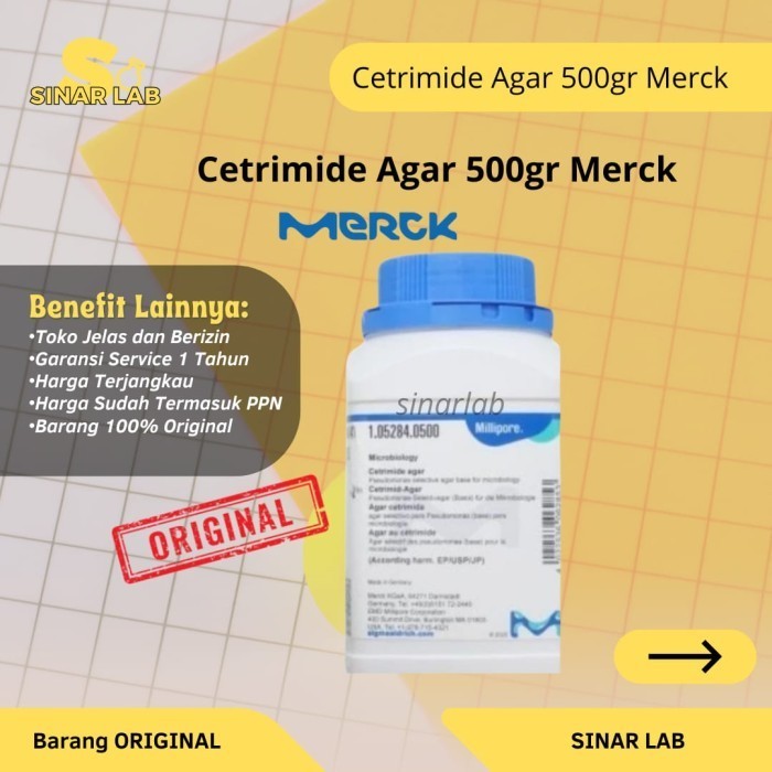 Merck Cetrimide Agar 500g (Base) – Untuk Uji Pseudomonas