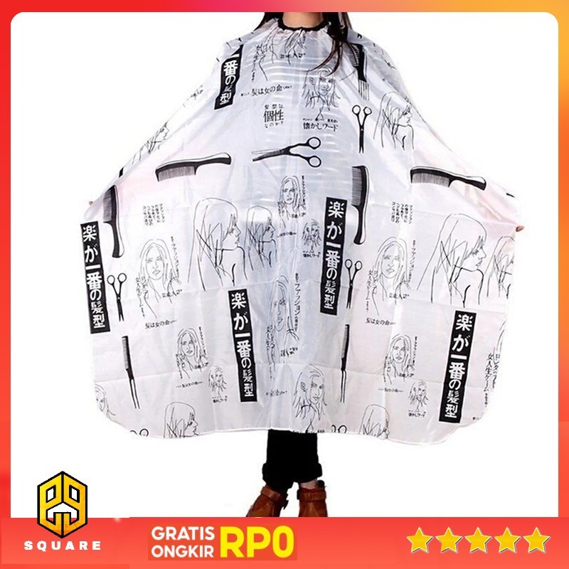 Biutte.co Jubah Apron Kip Pangkas Rambut Salon Barbershop Cape - HA46 Original 99 Square