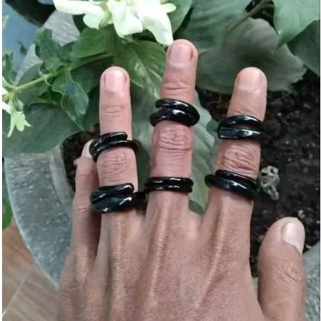 Cincin akar bahar hitam asli murah