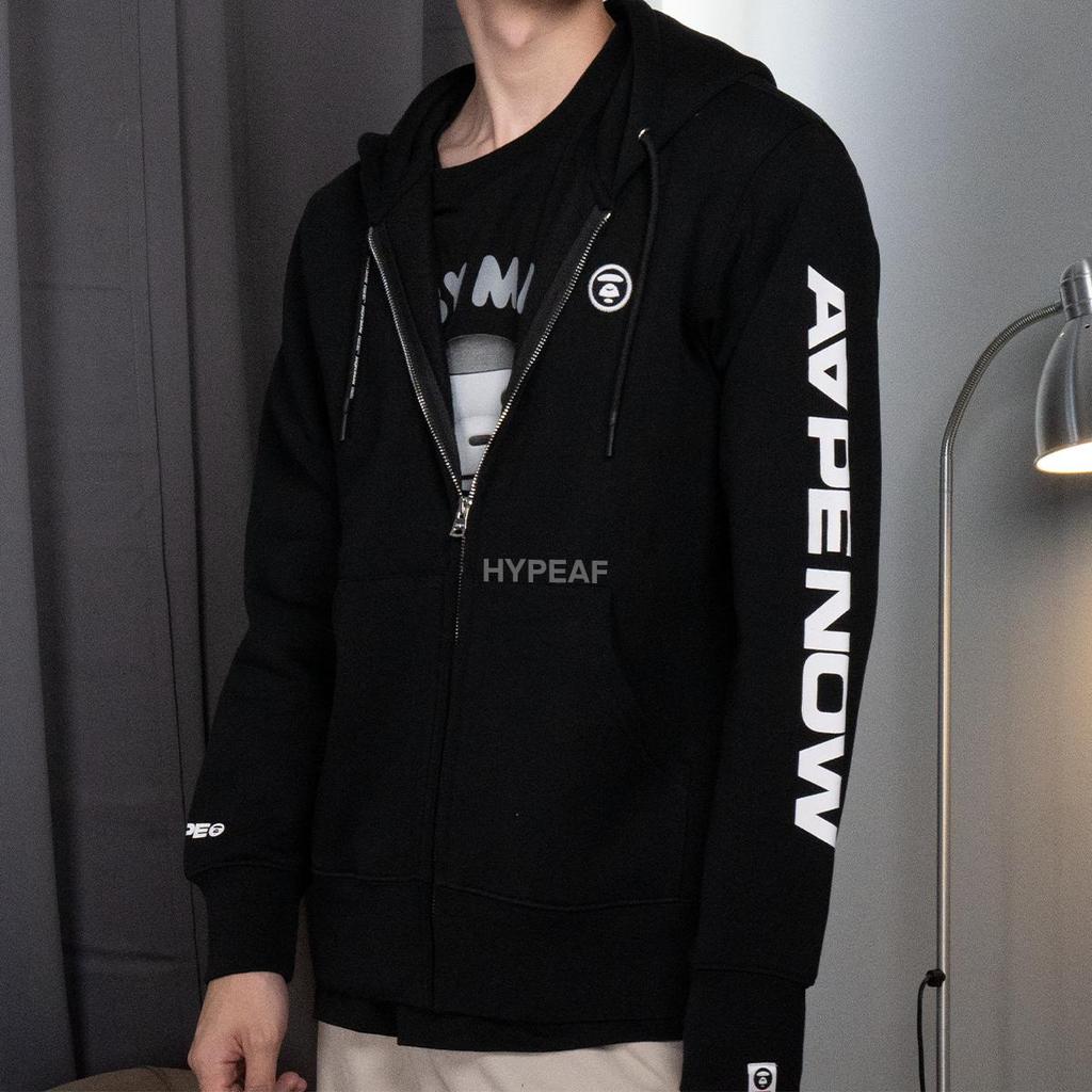 AAPE by A Bathing Ape Aape Now Black Zip Hoodie Authentic / Hoodie AAPE Original