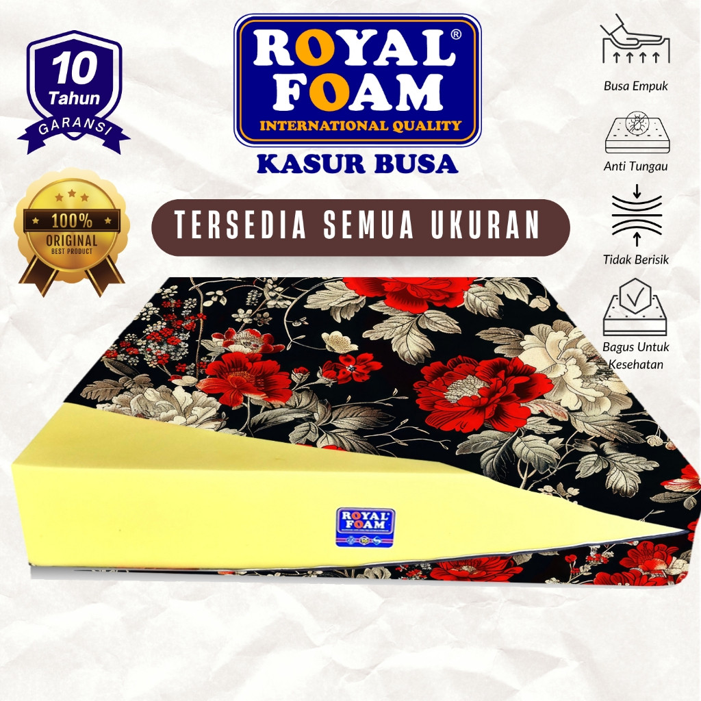 Cozyy Mart Royal Foam Kasur Busa D16 Semua Ukuran 200x200 200x180 200x160 200x145 200x120 200x100 20
