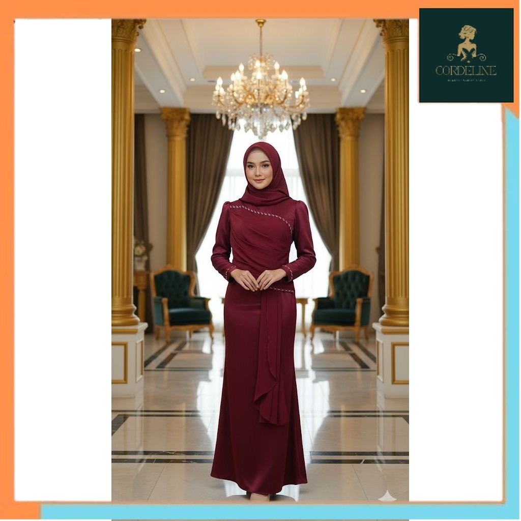 ZASKIA DRESS MEWAH //BAJU KONDANGAN // GAUN MEWAH //  BAJU KONDANGAN WANITA //  GAMIS KONDANGAN TERB