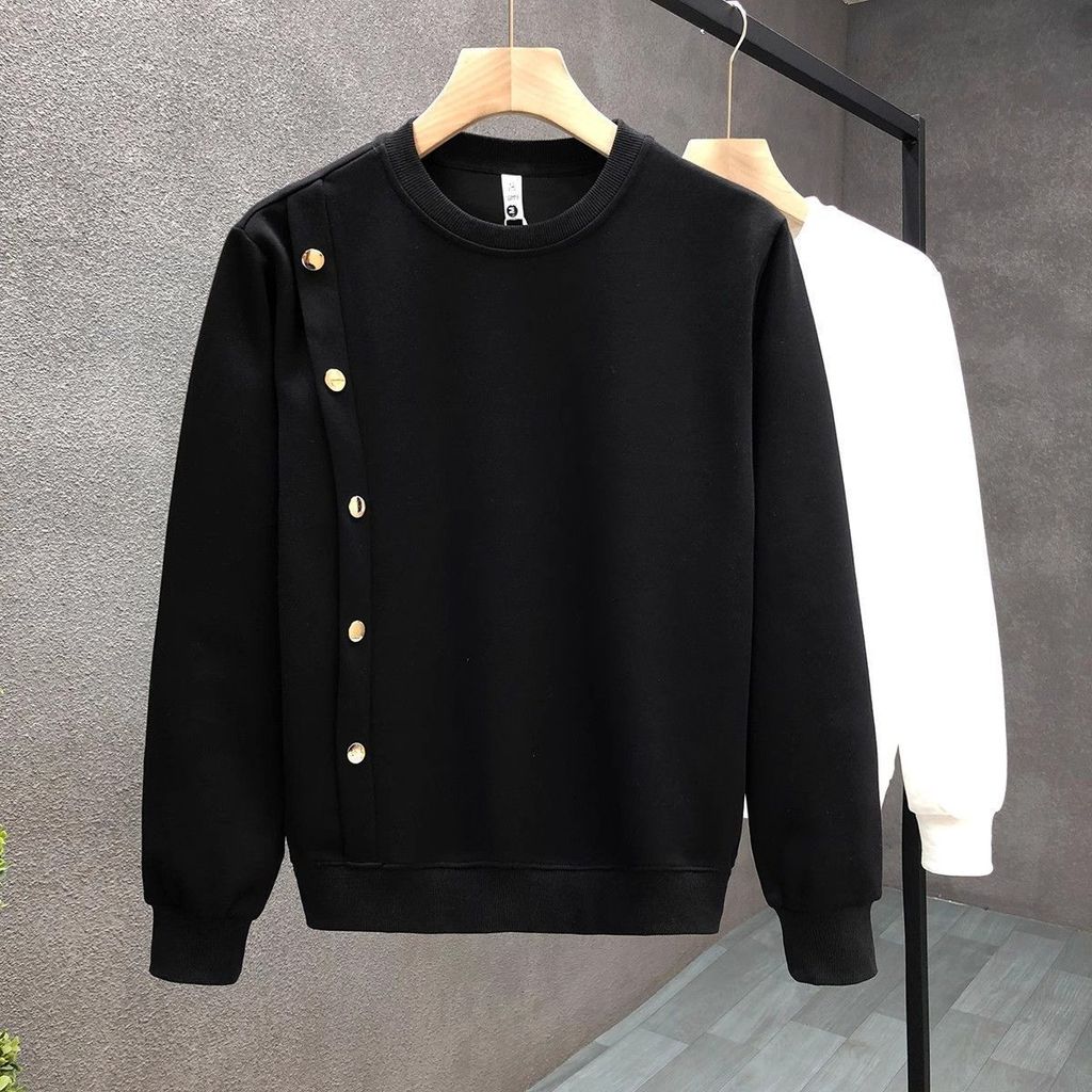 Desain sederhana, jaket putih, kerah bulat, kemeja pria, blouse pria tampan.