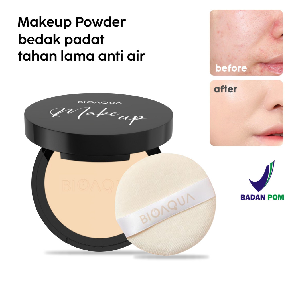 Bioaqua Charm Clear Oil Control Powder BPOM Bedak Padat Tahan Lama Anti Air dan Minyak ORIGINAL