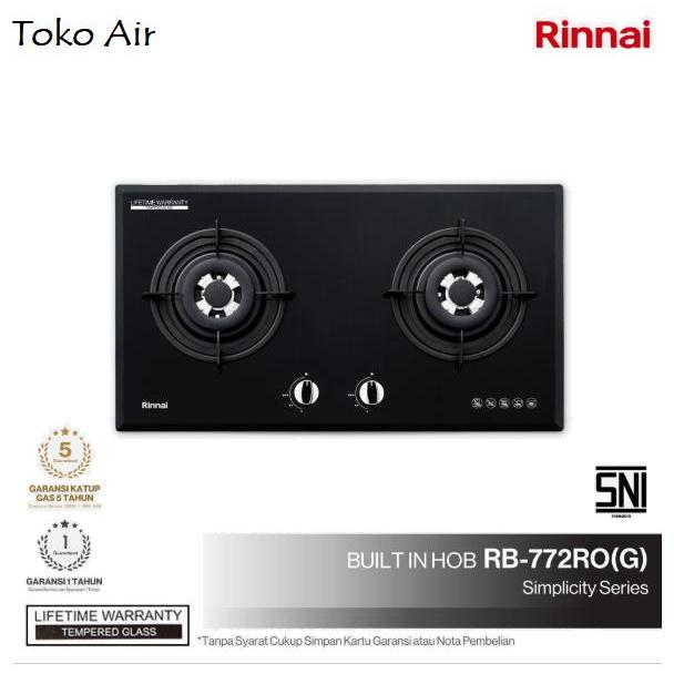Kompor Gas Tanam Rinnai 2 Tungku RB-772RO (G) Rb 772 RO - RB-772 RO (G)