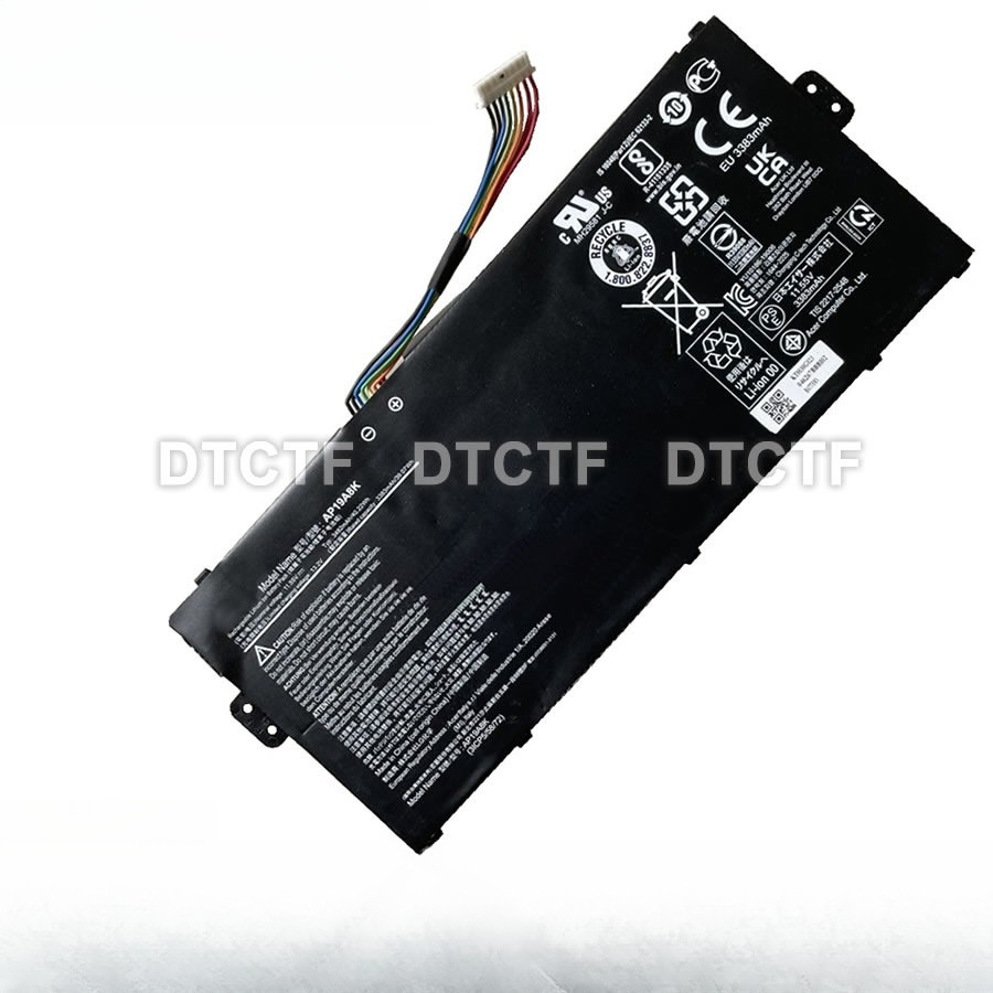 DTCTF 11.55V 40.22Wh 3383mAh Model AP19A8K Battery For Acer Chromebook Spin 11 CP311-1H-C2DV or 511 