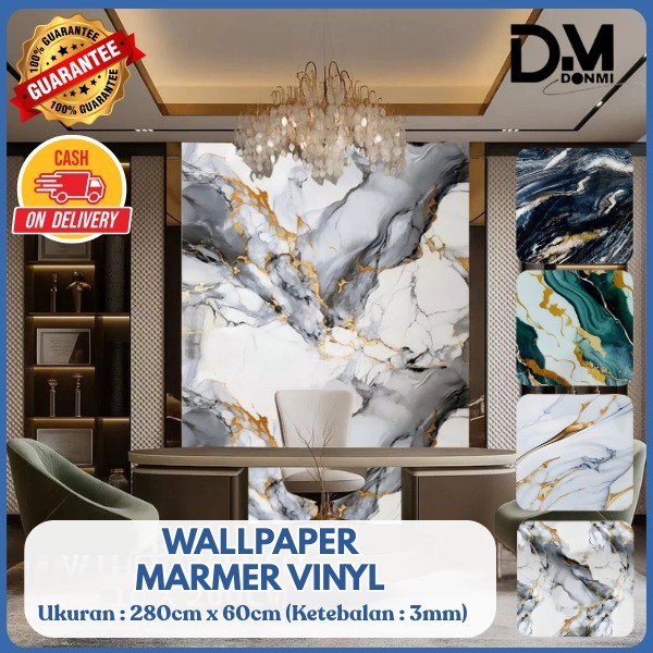 60 x 280 cm wallpaper dapur stiker/wallpaper marmer/stiker kabinet meja makan/stiker dinding