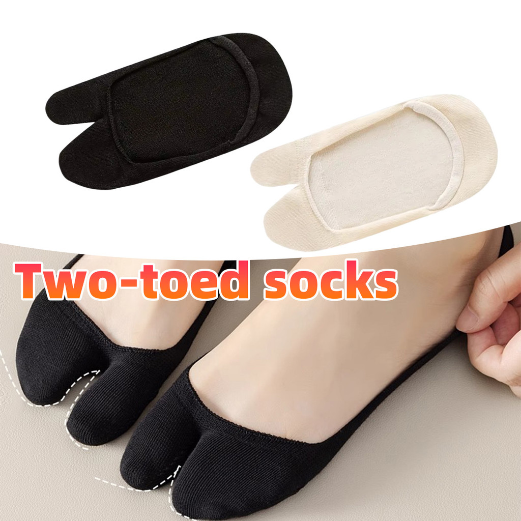 Kaos kaki jari jempol 2 Dua Jari Wanita  Invisible socks Unisex Ankle Socks Style Polos Ankle Pendek