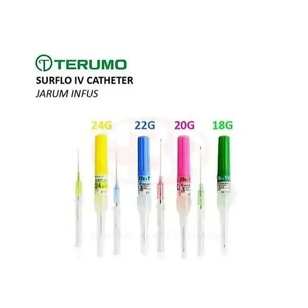 Abbocath Terumo Surflo IV ketengan/enceran uk 16G, 18G, 20G, 22G, 24G